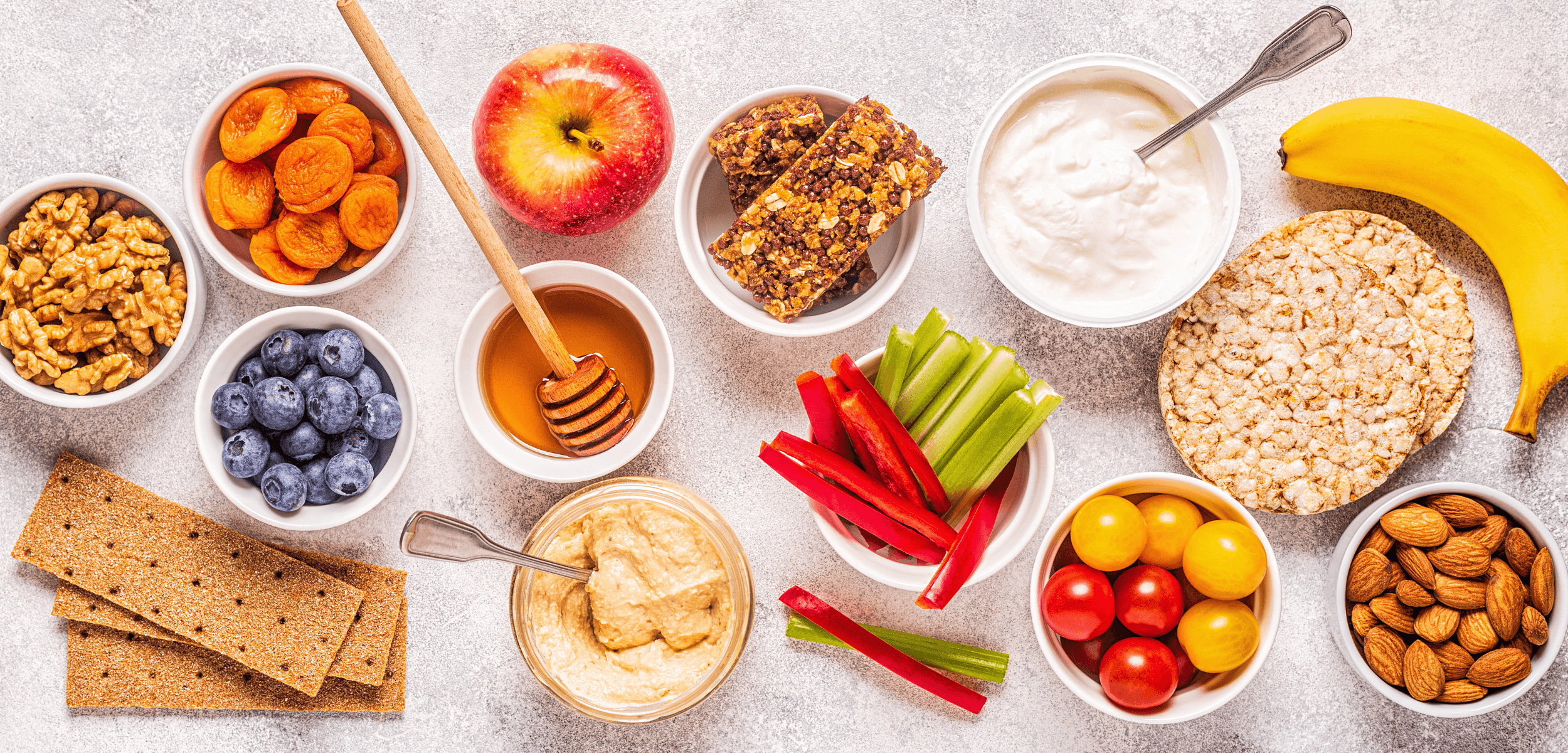 Snacks saludables para media tarde